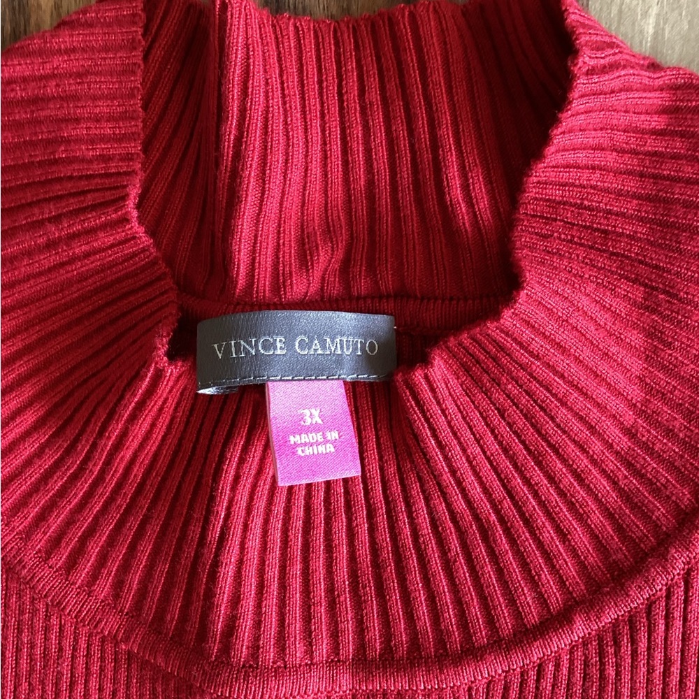 NWT Vince Camuto Long Sleeve Mock Neck Swearer Sz 3X - Picture 3 of 6